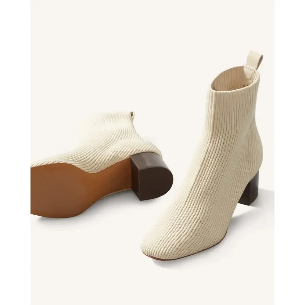 Everlane The Glove Boot in Bone Size 9